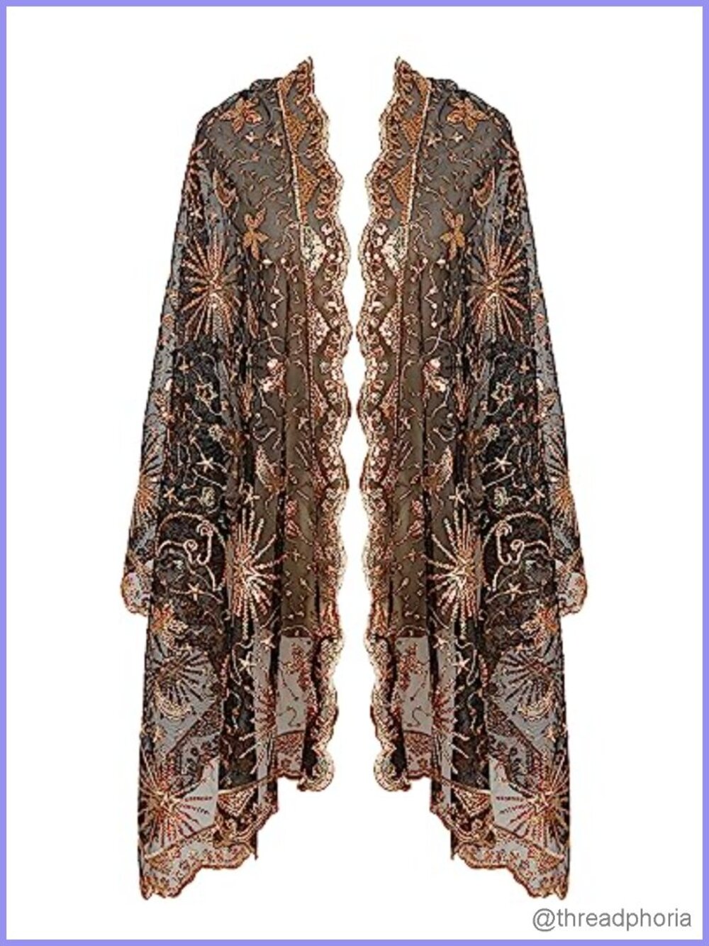 1920s Sequin Fringed Shawl Wrap for Women Evening Party Scarf